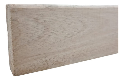 Zocalo Madera Eucalipto 6,5cm Borde Recto Corto 1 Metro