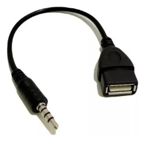 Cabo Adaptador Usb Fêmea 3,5m X P3 Entrada Auxiliar Som Car