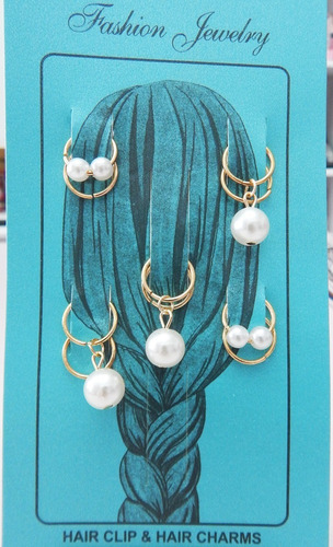 Imagen 1 de 1 de Argollas Para Trenzas Dijes Y Perlas Braid Box Africanas