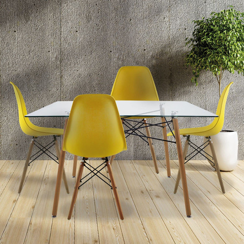 Juego De 2 Sillas Eames Oslo Modernas Para Comedor Oficina