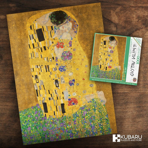 Imagen 2 de 2 de Rompecabezas The Kiss - Gustav Klimt - 1000 Piezas