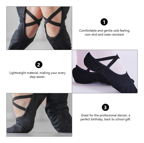 1 Par De Zapatos De Baile Elásticos Para Mujer