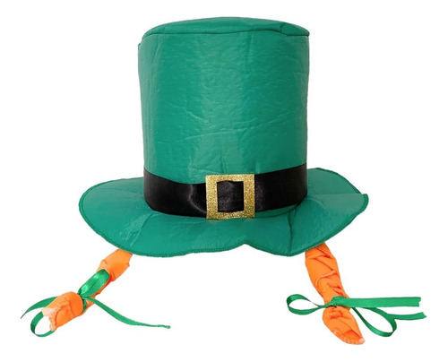 Chapéu Cartola Verde Com Tranças Para Saint Patrick´s Day