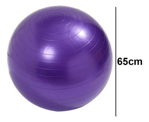 Pelota De Pilates Pvc 65cm Deporte Y Movilidad Violeta Febo