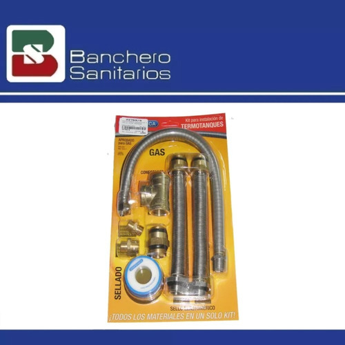 Imagen 2 de 3 de Kit Conexión Dinatecnica Para Instalación De Termotanque