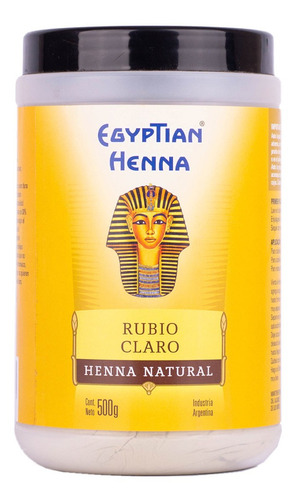 Henna Egyptian En Polvo 500g  - Tiziano- Dorado- Rubio Claro