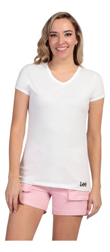 Playera Slim Fit Manga Corta Lee Mujer 310