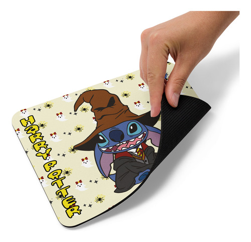 Mouse Pad Svart Diseño Stich Harry Potter Halloween