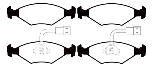 Pastillas De Freno Delanteras P/ Vw Santana Quantum
