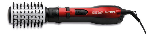 Escova Rotativa Ceramic Íon Turbo Mondial Vermelho Er-09 220v