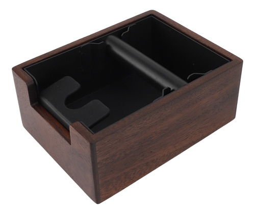 Base Antideslizante Grande De Madera Espresso Knock, Diseño