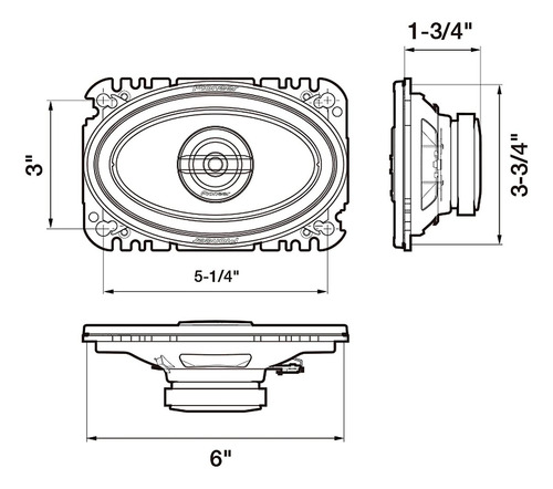 Pioneer Ts-g4620s G-series 4 X 6 200-watt De 2 Vías Altavoce