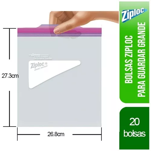 Bolsas Ziploc Guardar X 25 Unidades 17.7 X 19.5 Cm – Maxitenjo