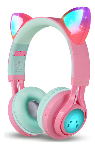 Auriculares Inalambricos Riwbox Bluetooth Pink Color Pink/Green