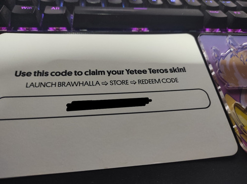 Brawlhalla Yetee Teros - Stand + Code Fisico