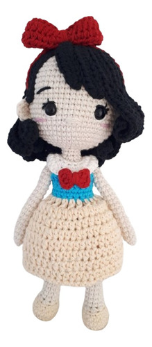 Muñeca Blancanieves Snow White Amigurumi Tejida - Pipelino