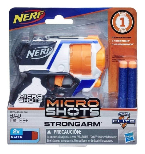 Lançador De Dardos Nerf Microshots Strongarm Elite - Hasbro