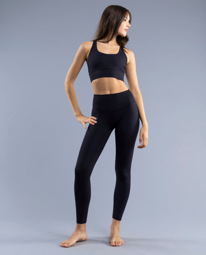 Legging Largo 7/8 Sin Costura Frontal Pax Black