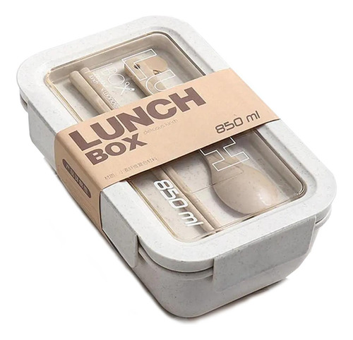 Marmita Pote Lunch Box Lancheira Divisória Colher Ecológica
