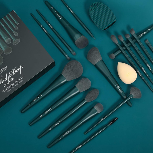 Juego De Brochas De Maquillaje Ducare De 17 Piezas Con Alfom