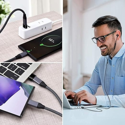 Adaptador Tipo C Hembra A Usb Macho Otg Carga Rápida Datos