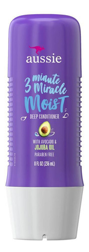 Condicionador Aussie Aussie 3 minute miracle moist condicionador profundo 236ml en óleo