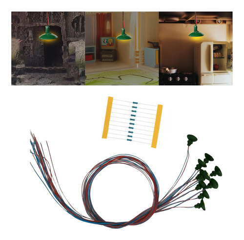 5 X 10 Piezas Miniatura Jardín Calle Luz Led Diseño
