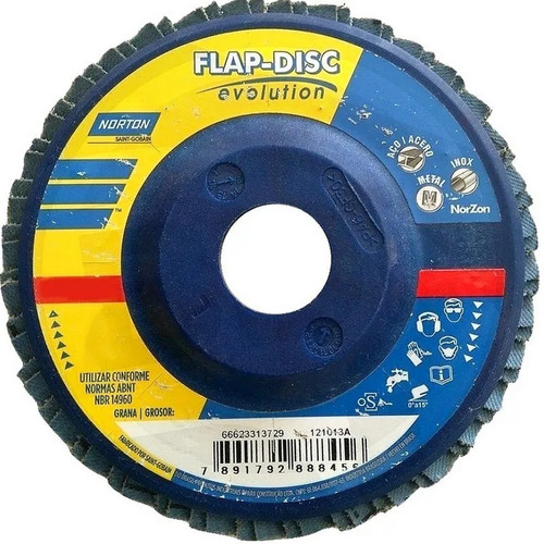 Disco Desbaste Flap-disc 7x7/8 (180x22mm) G120