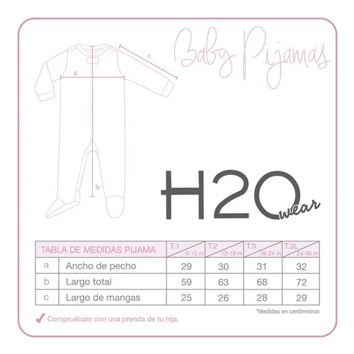 Pijama Bebé Niña Polar Entero Magic Lila H2o Wear