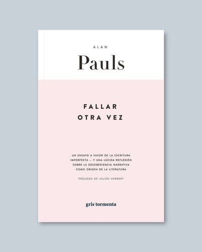 Fallar Otra Vez - Pauls Alan (libro) - Nuevo