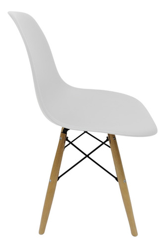 Mesa Vidro Redonda 90cm Base Ana Com 4 Cadeira Eiffel Np Cor Branco