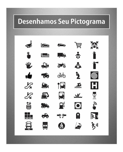Imagem 5 de 5 de Placa De Sinalização Personalizável - Editável - 46x36cm
