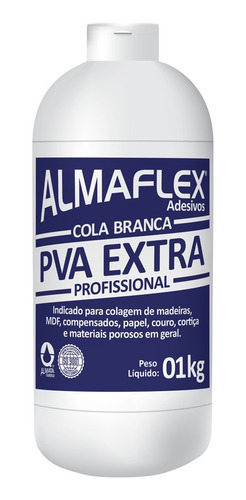 Imagem 1 de 1 de Cola Branca Para Marcenaria Madeira Pipa Slime Escolar 1kg