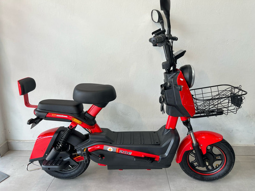 Bicicleta Eletrica Motinho Aro 14 Zoe 750w Vermelha