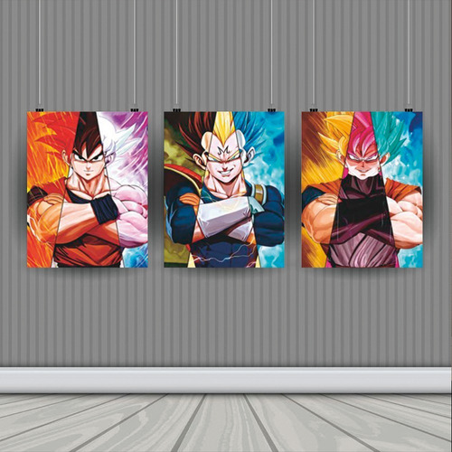  Poster 3d Lenticular Dragon Ball Goku Evoluciones