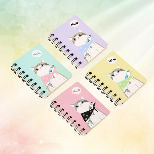 Mini Cuaderno De Dibujos Animados Portátil, Cuaderno De Bols