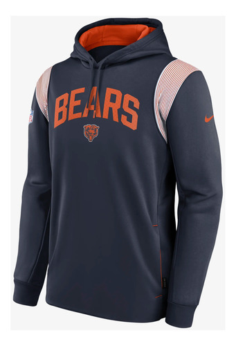 Nike Polera Therma Athletic Stack Nfl Chicago Bears Talla M