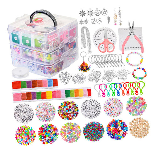 Kit De Suministros Para Hacer Joyas 4655pcs Diy Para Niñas