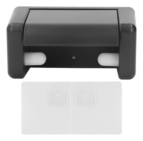 Portarrollos De Papel Higiénico De Plástico Negro Montado En