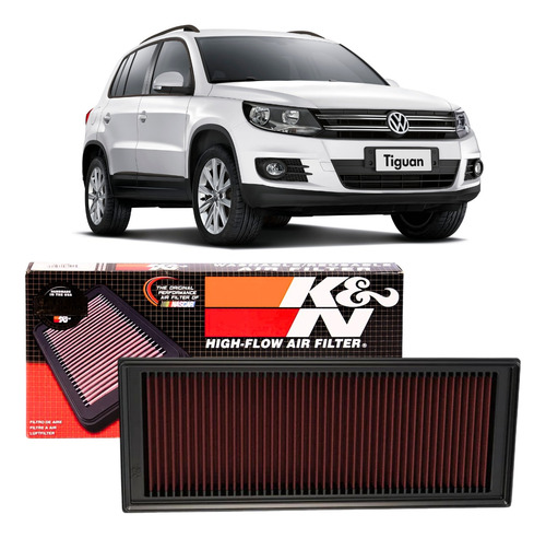 Filtro Ar Inbox K&n Vw Tiguan 2.0 Tsi 200cv 2007 Em Diante