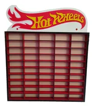 Comprar Organizador Hot Wheels Para 50 Carritos , Madera Exhibidor