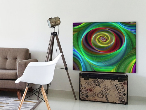 Cuadro Espiral Moderno En Lienzo Decorativo Foto Canvas