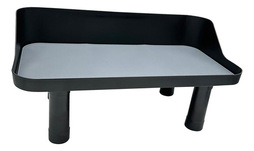 Soporte Para Cuenco Ajustable Para Mascotas, Mesa De Negro