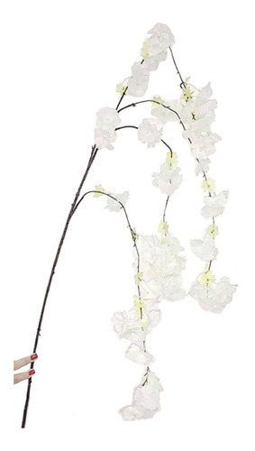 Galho Flor De Cerejeira Artificial 1,40m Pendentes Planta