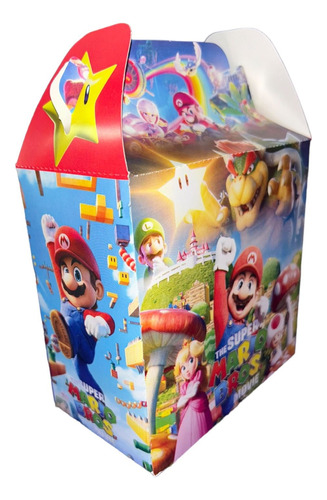 10 Cajas Para Dulces Para Fiesta Con Tematica De Mario Bros