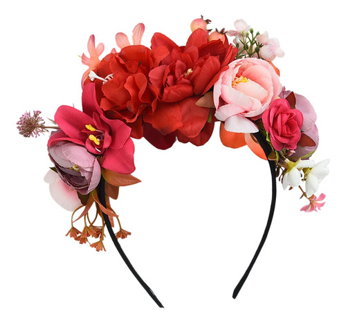 Diadema De Flores Simuladas, De Boda, Corona De Flores,