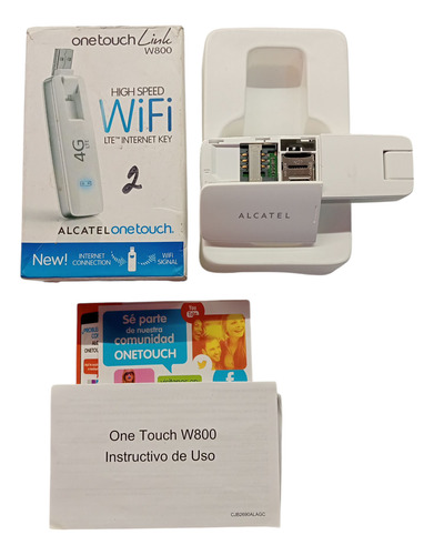 Bam Alcatel One Touch Link W800 Wifi 4g Lte Modem Movistar Blanco (Usado)