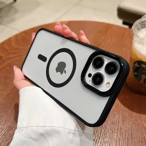 Imagen 2 de 10 de Forro Magsafe Antigolpe iPhone 14 Plus Pro Max Acrílico Tpu