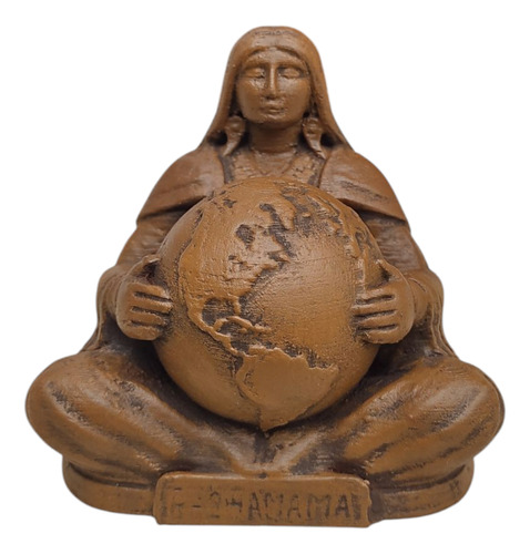 Estatuilla Pachamama Madre Tierra Impresión 3d Marrón