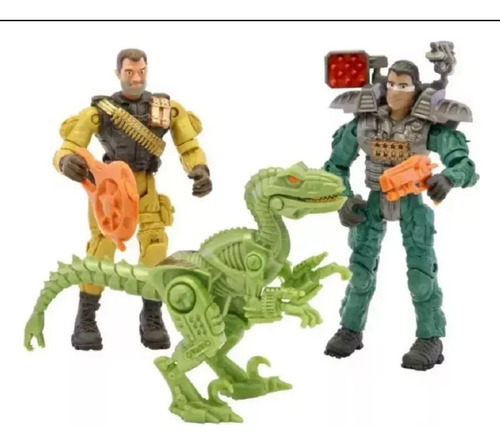 Set Muñecos Militares ,multiarticulados ,+ Lobo Robótico